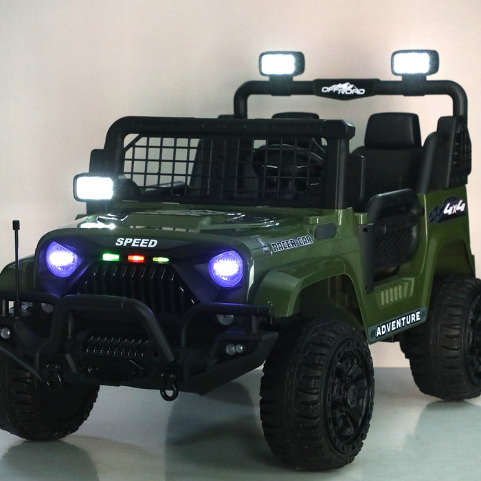 Buying guide for parents comparing 12V and 24V kids ride-on Jeeps, including 2-seater models, Bluetooth, remote control, and suspension features