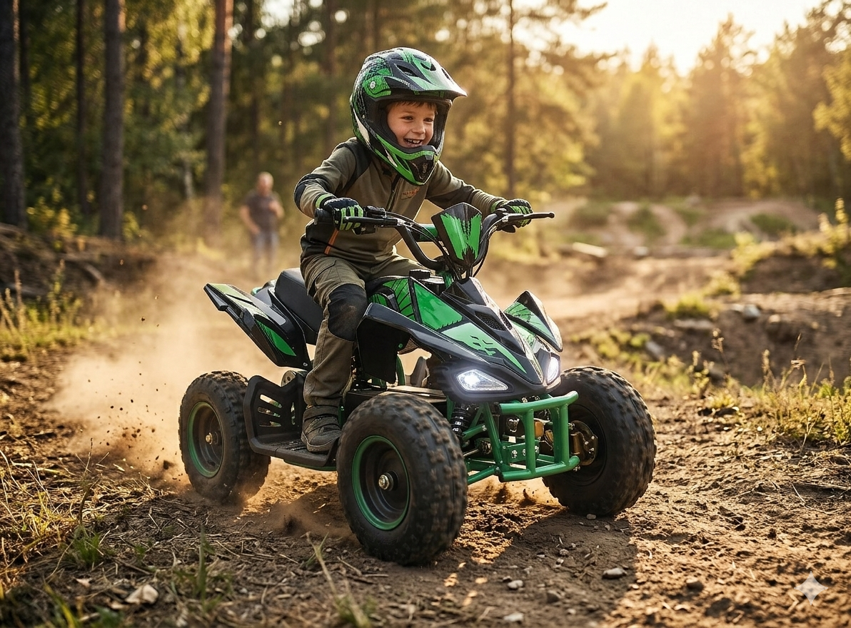 36V kids electric quad ATV with powerful 800W brushless motor