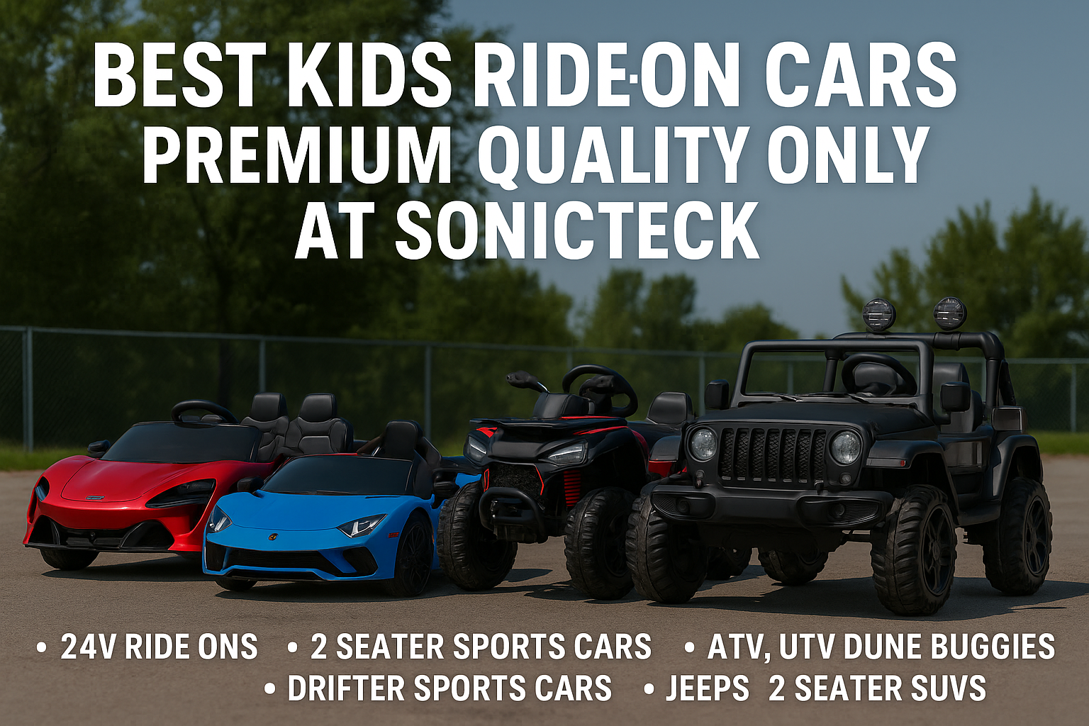 Discover the Best Kids Ride-On Cars in Canada – Premium Quality Only at SonicTeck
