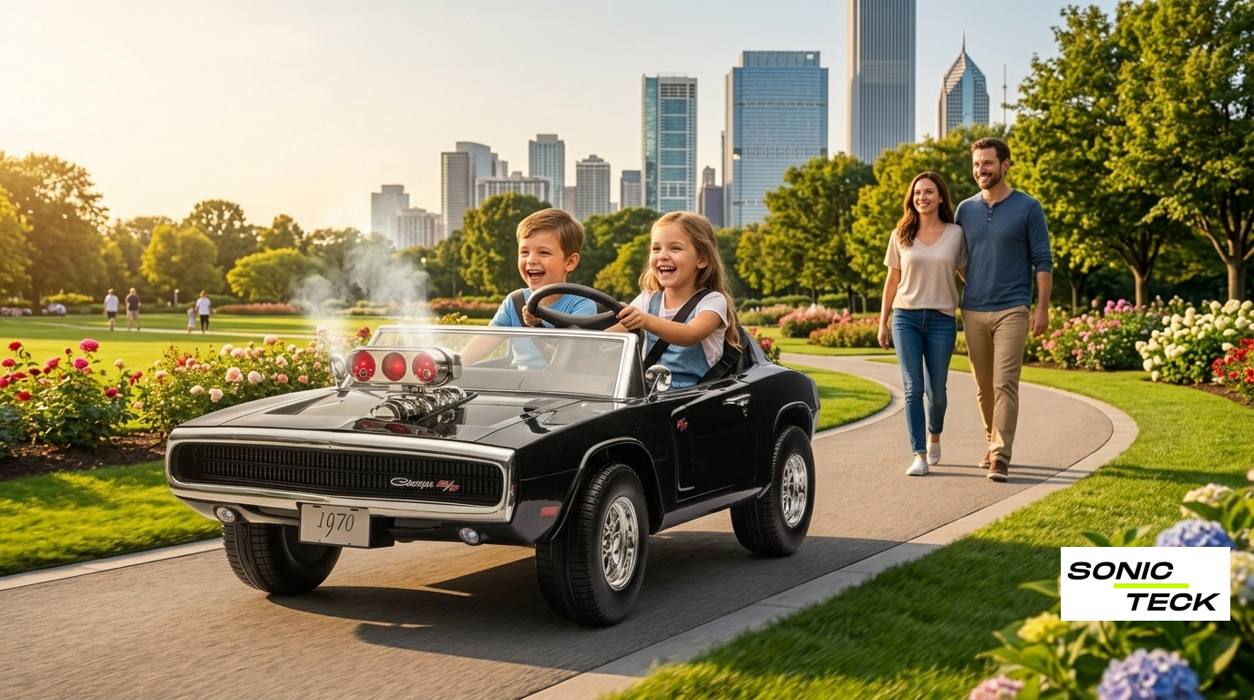 Classic 1970 Dodge Charger inspired kids ride-on