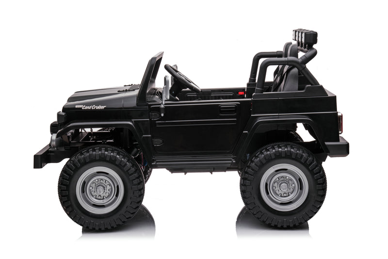 1974 Toyota LandCruiser 24V Ride-On Car – 2-Seater 4X4 SUV with Off-Road Suspension, Rubber Tires, Official Toyota Licensing, Working Headlights for Kids
