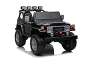 1974 Toyota LandCruiser 24V Ride-On Car – 2-Seater 4X4 SUV with Off-Road Suspension, Rubber Tires, Official Toyota Licensing, Working Headlights for Kids