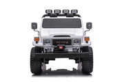 1974 Toyota LandCruiser 24V Ride-On Car – 2-Seater 4X4 SUV with Off-Road Suspension, Rubber Tires, Official Toyota Licensing, Working Headlights for Kids