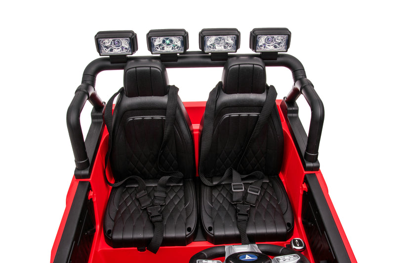 1974 Toyota LandCruiser 24V Ride-On Car – 2-Seater 4X4 SUV with Off-Road Suspension, Rubber Tires, Official Toyota Licensing, Working Headlights for Kids