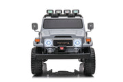 1974 Toyota LandCruiser 24V Ride-On Car – 2-Seater 4X4 SUV with Off-Road Suspension, Rubber Tires, Official Toyota Licensing, Working Headlights for Kids