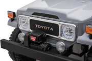 1974 Toyota LandCruiser 24V Ride-On Car – 2-Seater 4X4 SUV with Off-Road Suspension, Rubber Tires, Official Toyota Licensing, Working Headlights for Kids