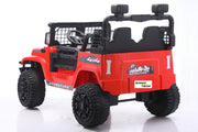 Interior view of a 24V kids Jeep showing seating space for two riders