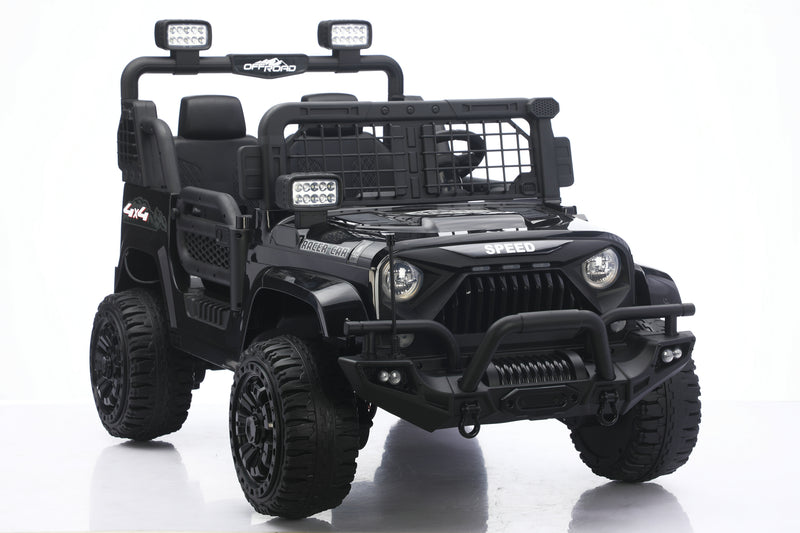 Kids ride-on Jeep with suspension for a smoother and more comfortable ride
