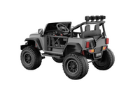 Monster Jeep 24V Ride-On Car – 2-Seater, 4X4 with 800W Motors, Lifted Suspension, Rubber Wheels, Bluetooth, LED Lights, and Parental Remote for Kids