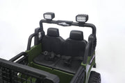 Kids Jeep with opening doors and seat belts for added convenience and safety