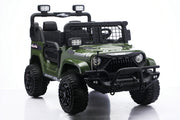 24V Jeep for kids with seat belts for added comfort and security