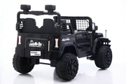 Close-up of LED headlights on a kids ride-on Jeep