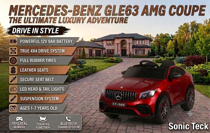 Mercedes Benz GLE63 AMG Coupe | Electric Kids Ride on Car |  4x4 | 12Volts