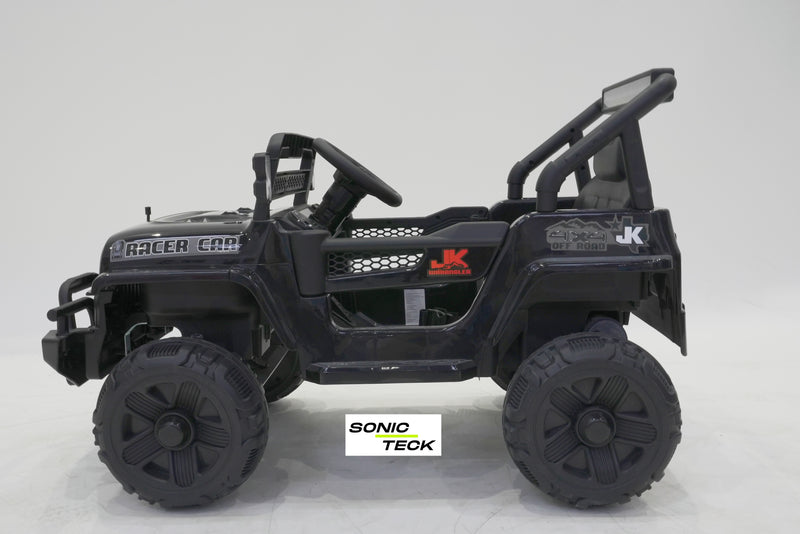sonic teck jeep wrangler kids electric ride on car