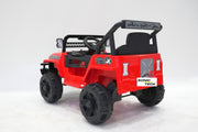 red jeep wrangler for kids with a light bar