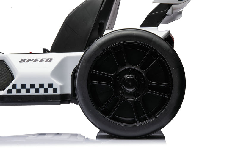 Brushless_go_kart_24Volts_Electric_On_Go-Kart_24Volts_High_Speed_Go-Kart_Sonicteck_24v_Go-Kart_ToyCarsCanada_White-Go-Kart