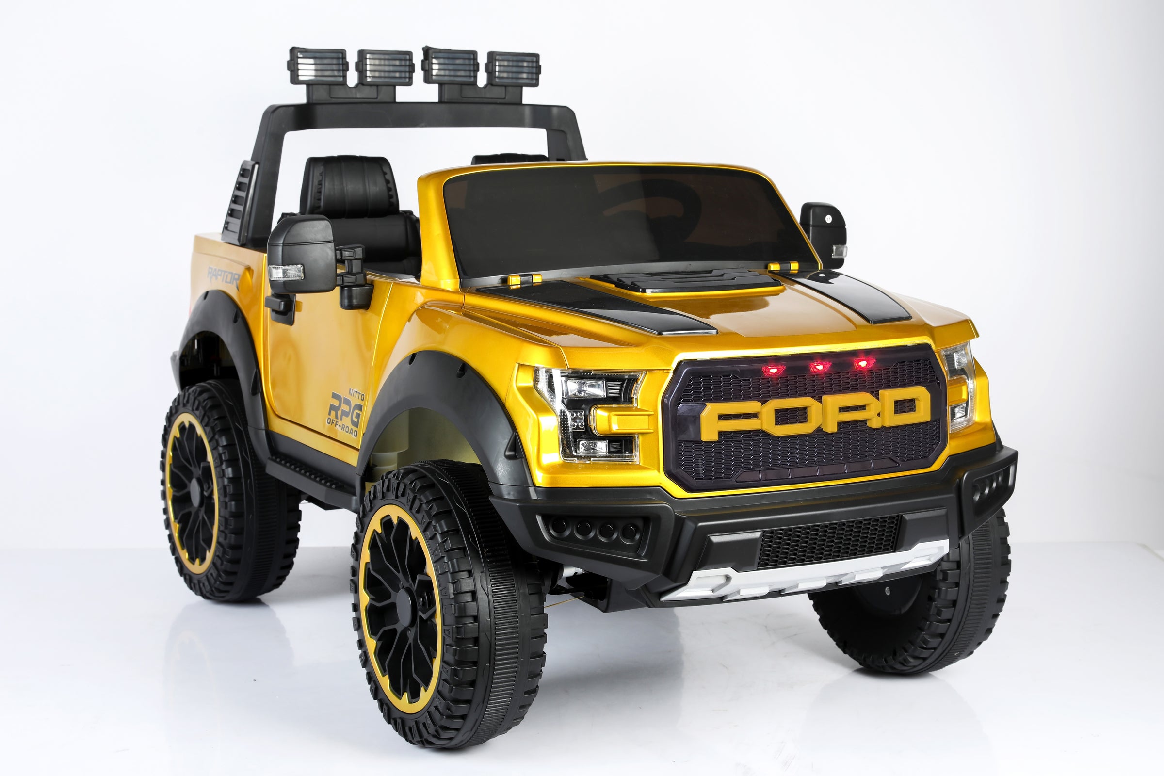 Ford F150 Raptor 12V Two-Seater Ride-On Truck 4x4 with Rubber Wheels ...