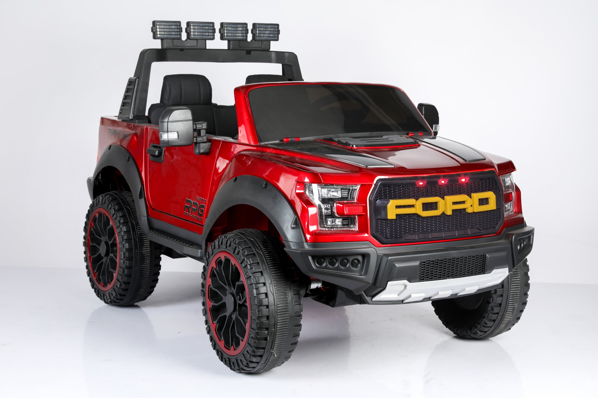 Ford F150 Raptor 12V Two-Seater Ride-On Truck 4x4 with Rubber Wheels ...