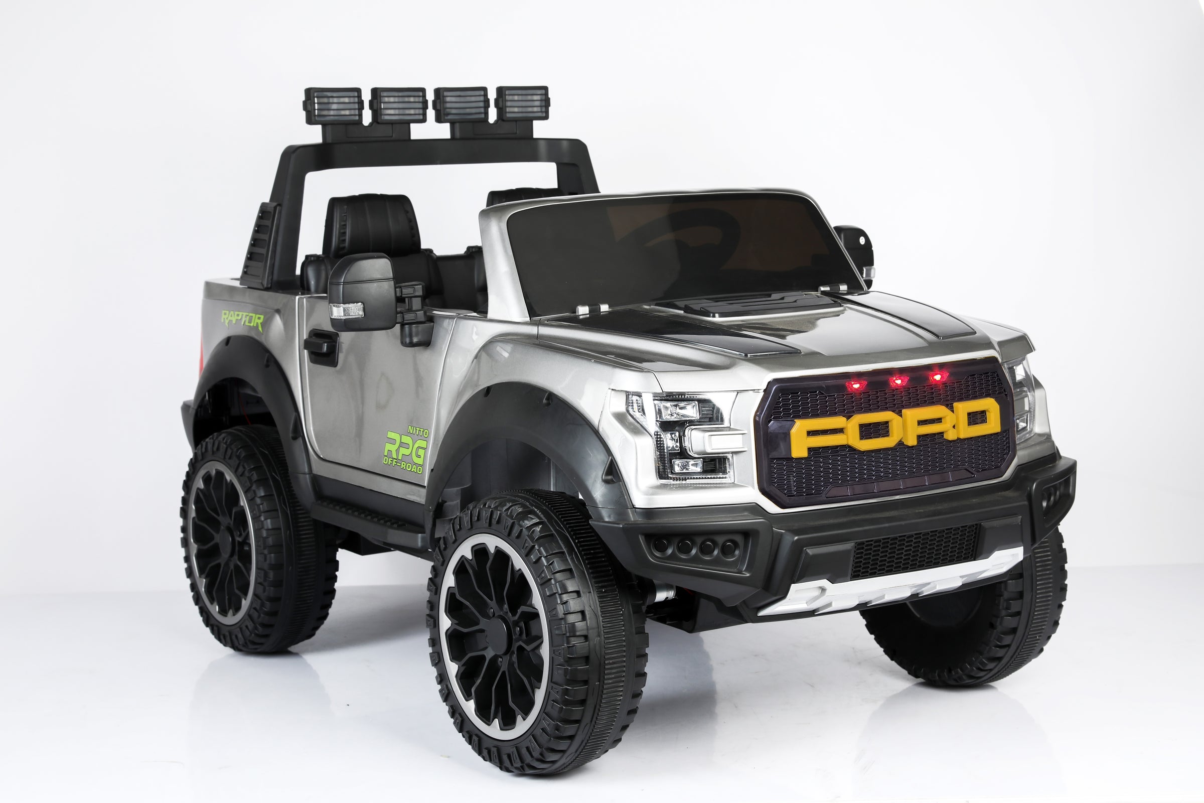 Ford F150 Raptor 12V Two-Seater Ride-On Truck 4x4 with Rubber Wheels ...