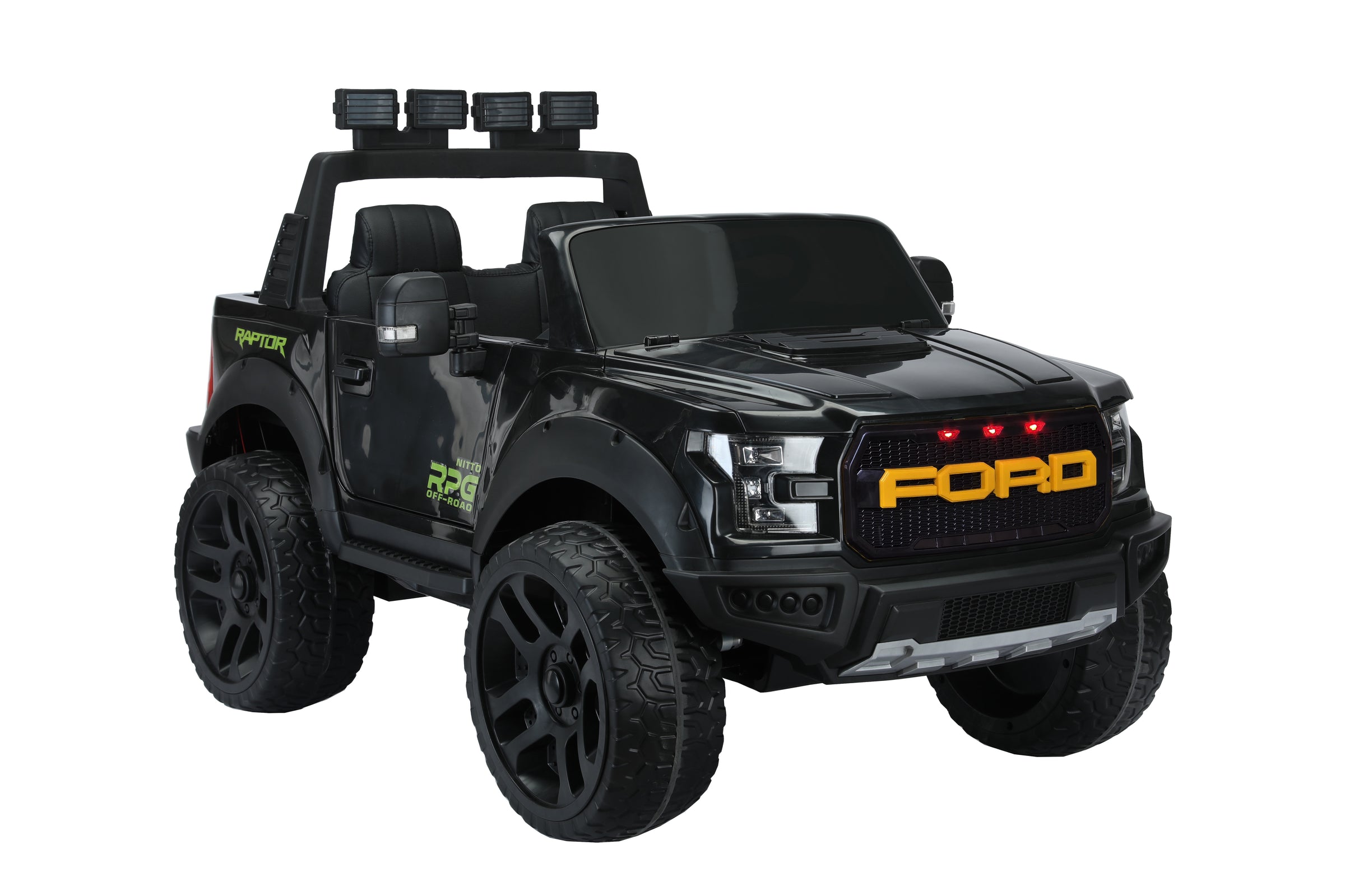 Ford F150 Raptor 12V Two-Seater Ride-On Truck 4x4 with Rubber Wheels ...