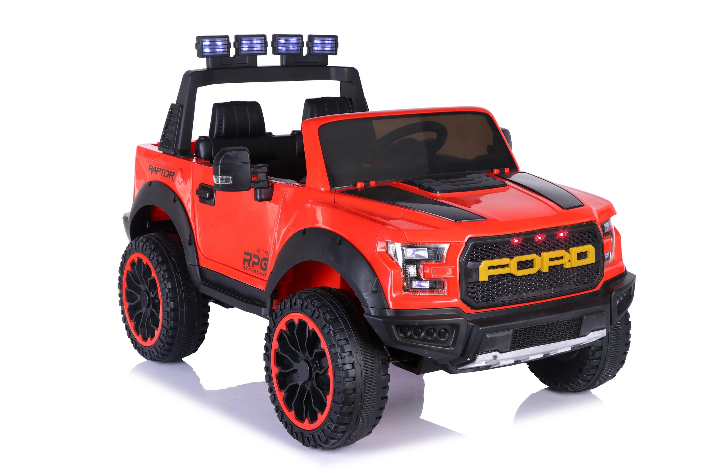 Ford F150 Raptor 12V Two-Seater Ride-On Truck 4x4 with Rubber Wheels ...