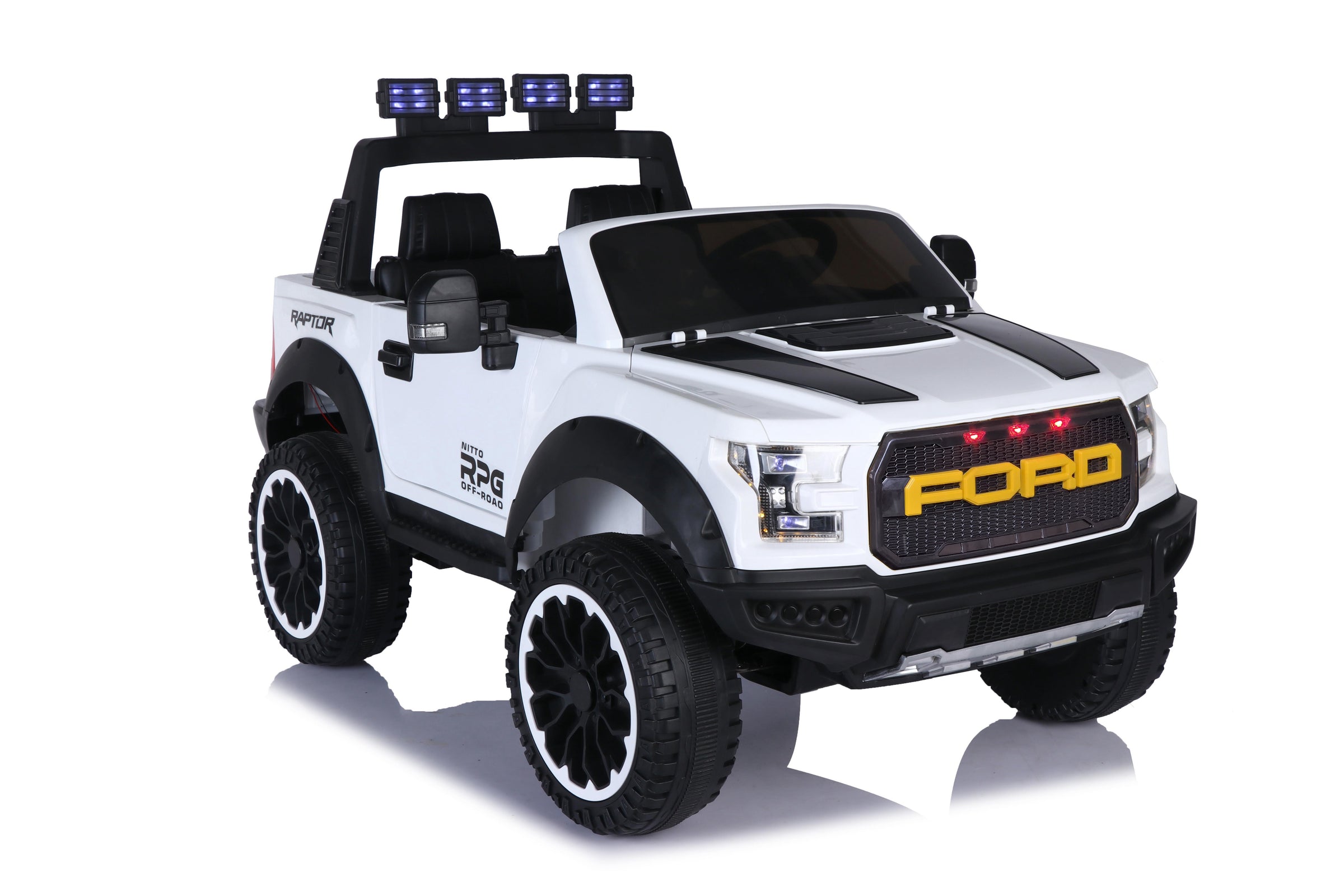 Ford F150 Raptor 12V Two-Seater Ride-On Truck 4x4 with Rubber Wheels ...