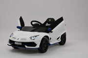 White_Lamborghini_aventador_svj_ride_on_car_kids_car_lamborhini_12volts_12v_SonicTeck_ToycarsCanada_remote_control_kids_ride_on_