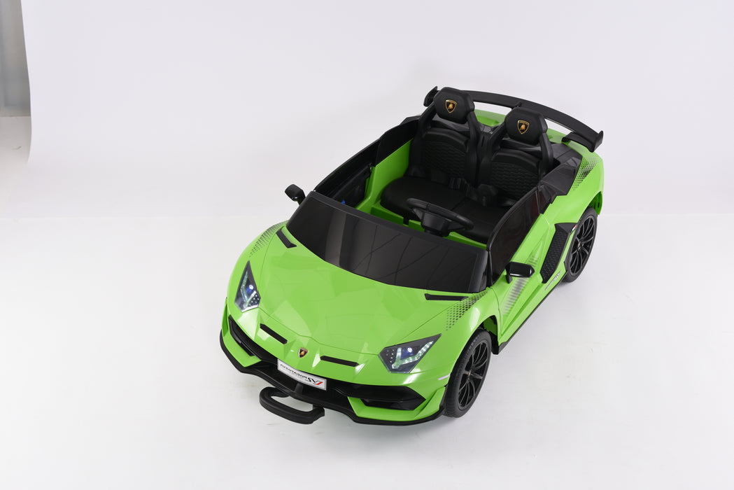 Pre-Order: 2025 Lamborghini Aventador SVJ 24Volts | 2 Seater Ride on Car | Bluetooth