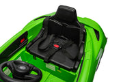 McLaren 765LT 12V Kids Ride-On Car in green with rubber tires, leather seat, LED lights, butterfly doors, parental remote control, and rechargeable battery.
electric-powered kids ride on car McLaren 765LT 12v