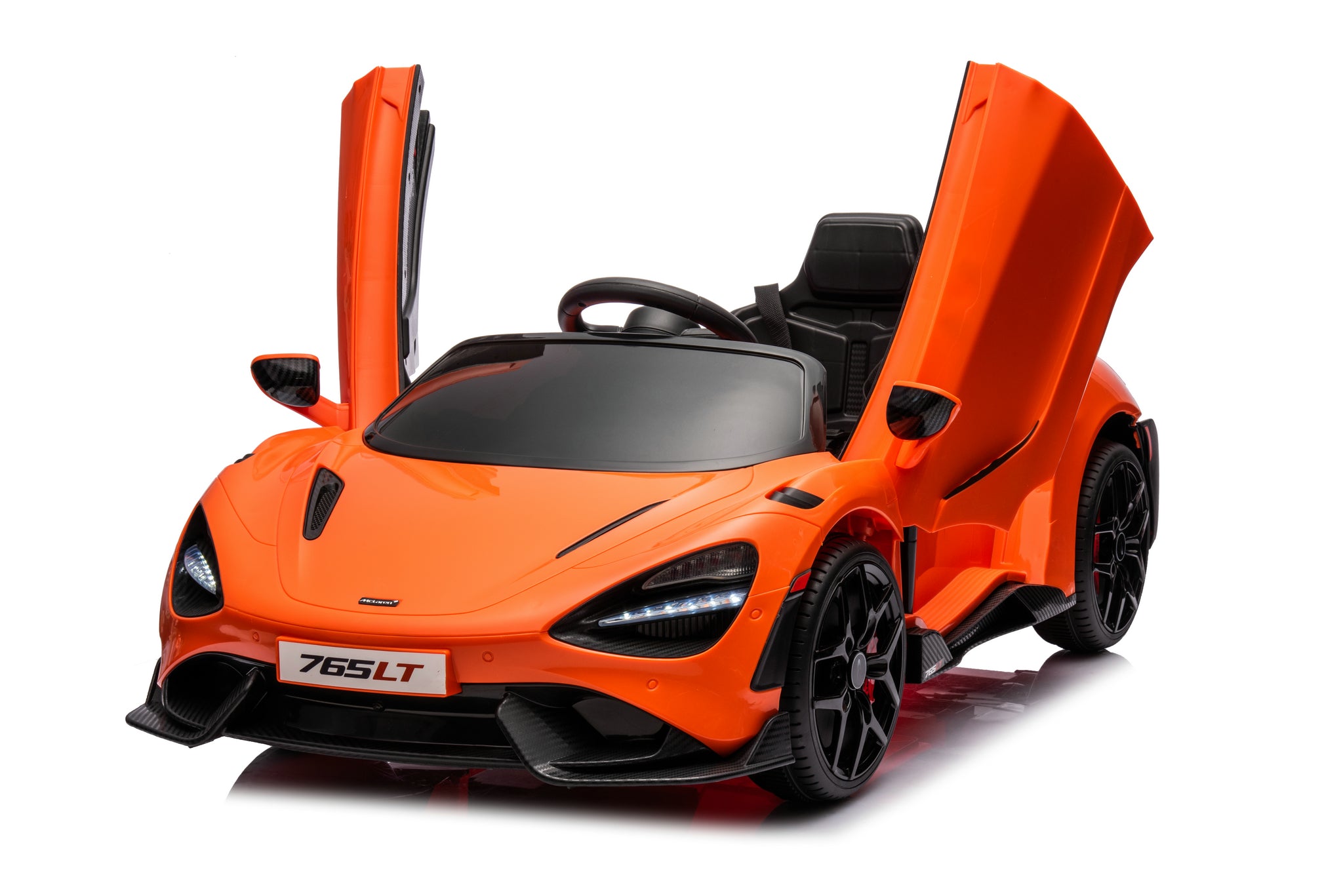 McLaren 765LT 12V Kids Ride-On Car | Remote Control, Leather Seat