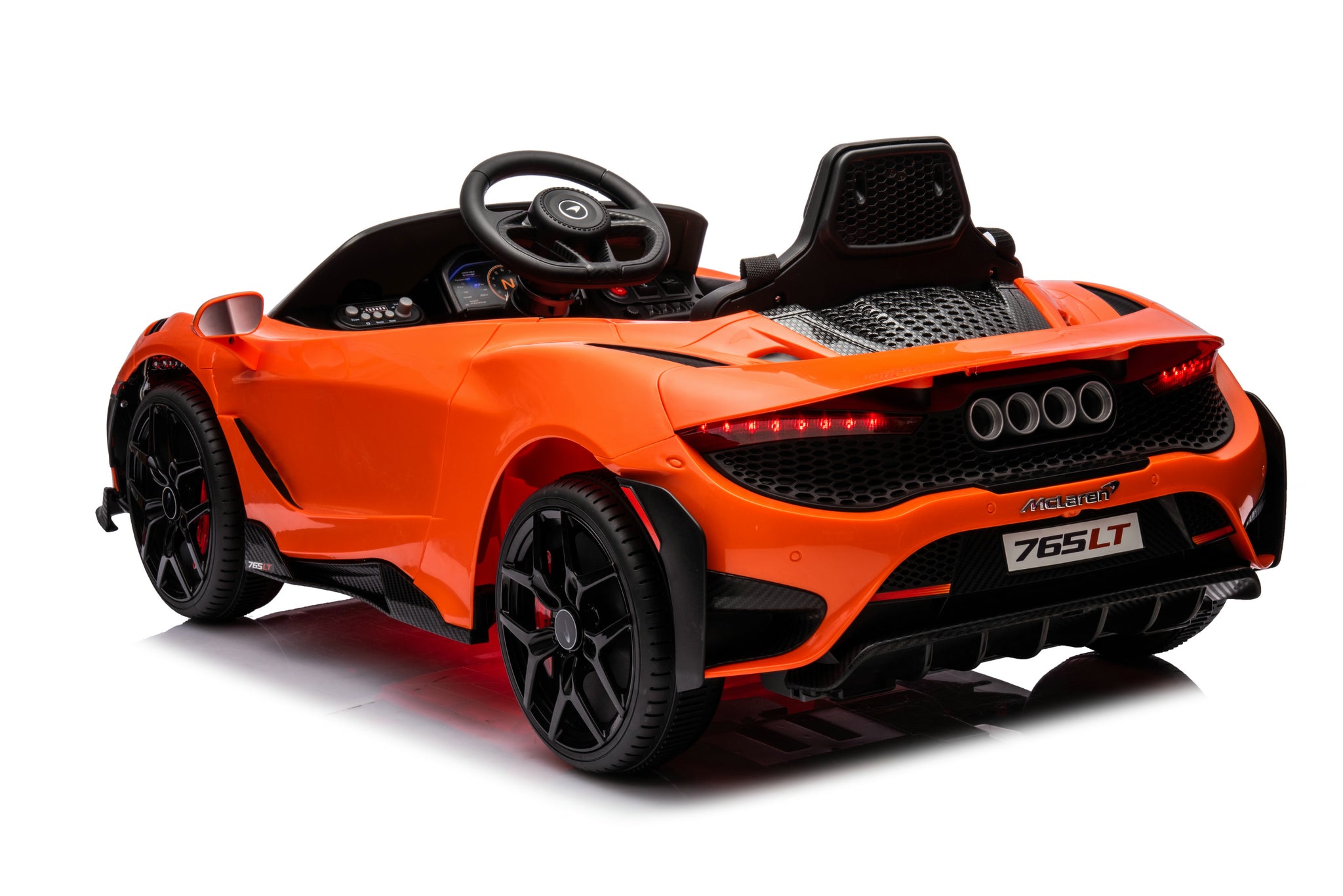 McLaren 765LT 12V Kids Ride-On Car | Remote Control, Leather Seat