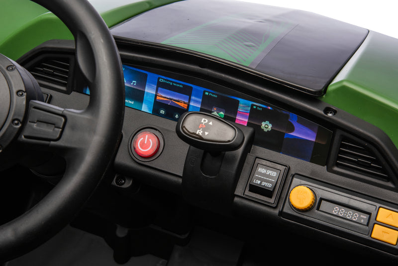 Shark Dune Racer 24V 4x4 Ride-On Car – 2-Seater Kids Electric Dune Buggy with Rubber Wheels, Leather Seats, and Metal Chassis