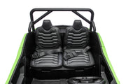 Interior view of the Apex XXL 24V kids ride-on UTV.