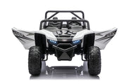 Lifted suspension and aggressive stance of the Apex XXL UTV.