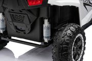 Heavy-duty rubber tires designed for outdoor adventures.