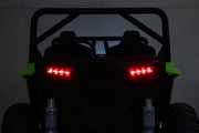 Rear LED lights on the Apex XXL kids electric UTV.