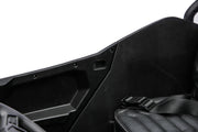 Adjustable leather seats for growing children in the Apex XXL UTV.