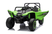 Kids ride-on UTV with included parent remote control.