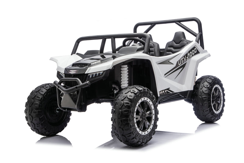 Close-up front styling of the Apex XXL 24V UTV.