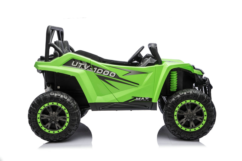 Large off-road rubber wheels on the Apex XXL UTV.