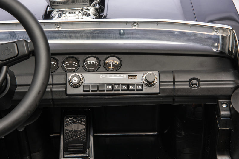 Bluetooth music system in Dodge Charger ride-on