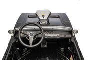 Dashboard and steering wheel of Dodge Charger kids car