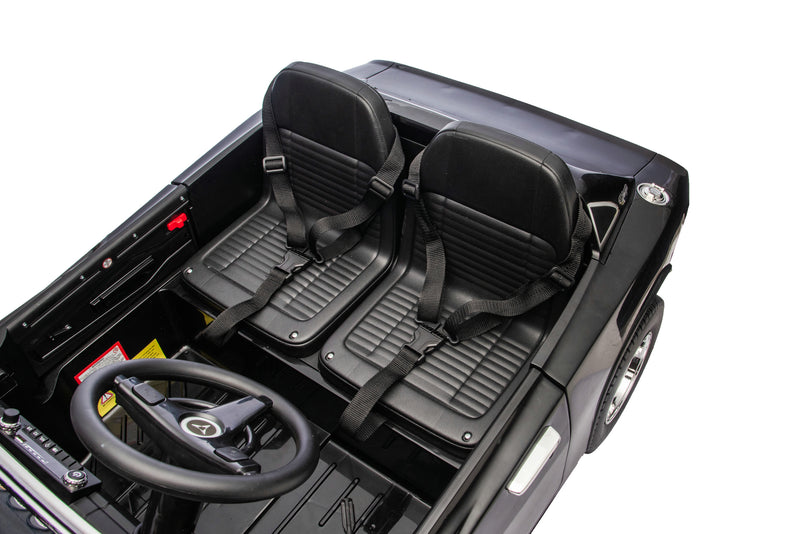 remium leather seats inside Dodge Charger ride-on