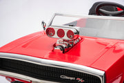 odge Charger ride-on producing realistic water vapor smoke