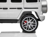 Officially licensed Mercedes G-Wagon 24V ride-on car for kids with suspension and parental remote control.