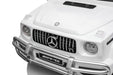LED headlights and taillights on Mercedes G63 24V ride-on SUV for kids, perfect for realistic day or night play.