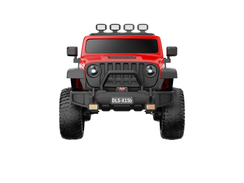 Monster Jeep 24V Ride-On Car – 2-Seater, 4X4 with 800W Motors, Lifted Suspension, Rubber Wheels, Bluetooth, LED Lights, and Parental Remote for Kids