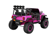 Monster Jeep 24V Ride-On Car – 2-Seater, 4X4 with 800W Motors, Lifted Suspension, Rubber Wheels, Bluetooth, LED Lights, and Parental Remote for Kids
