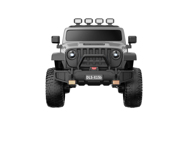 Monster Jeep 24V Ride-On Car – 2-Seater, 4X4 with 800W Motors, Lifted Suspension, Rubber Wheels, Bluetooth, LED Lights, and Parental Remote for Kids