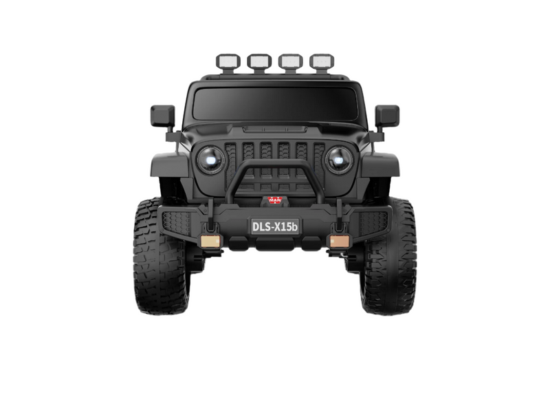 Monster Jeep 24V Ride-On Car – 2-Seater, 4X4 with 800W Motors, Lifted Suspension, Rubber Wheels, Bluetooth, LED Lights, and Parental Remote for Kids